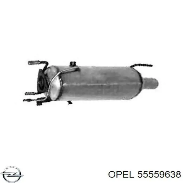 55559638 Opel сажевый фильтр системы отработавших газов