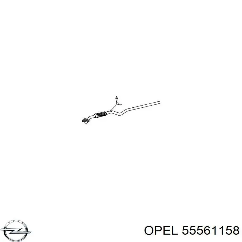 Купить 55561158 Opel Передняя часть глушителя