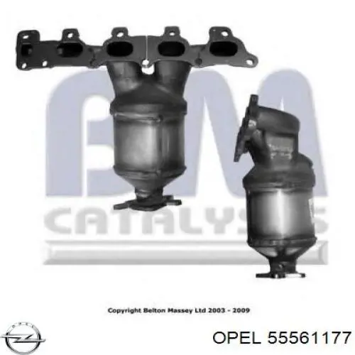 Глушитель, передняя часть Opel 55561177 цена, от 184.96 USD