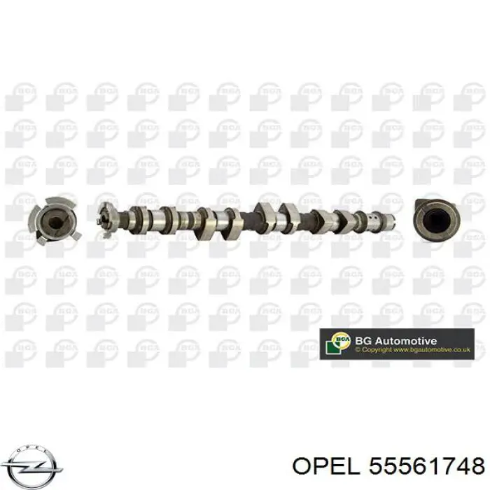 55561748 Opel árvore distribuidora de motor de escape