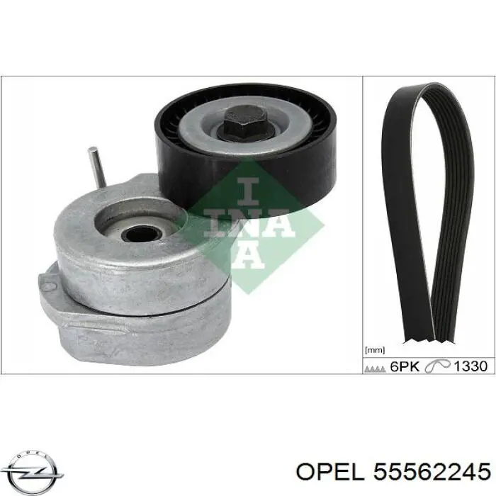 Натяжитель приводного ремня 55562245 Opel