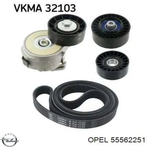 Паразитный ролик приводного ремня Opel 55562251 цена, от 21.74 USD