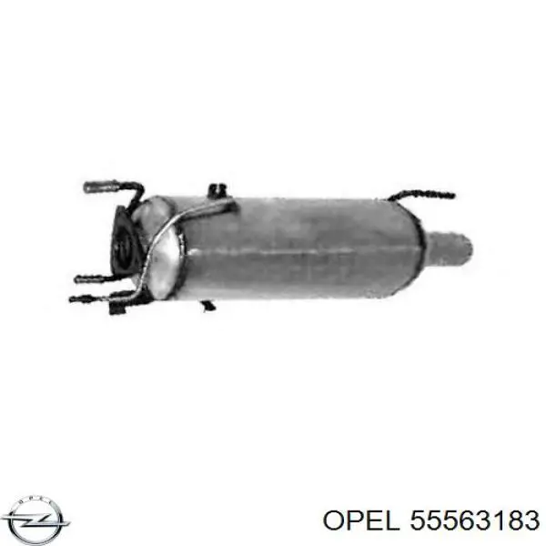 55563183 Opel сажевый фильтр системы отработавших газов