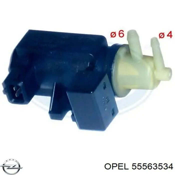 Клапан преобразователь давления наддува (соленоид)  Opel 55563534