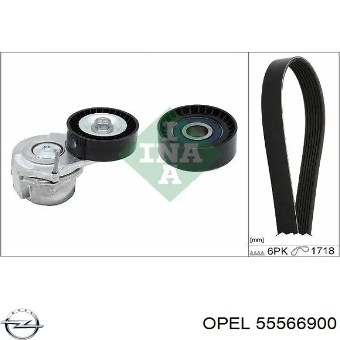 Купить 55566900 Opel Ремень генератора