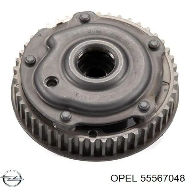 55567048 Opel engrenagem de cadeia de roda dentada da árvore distribuidora de escape de motor