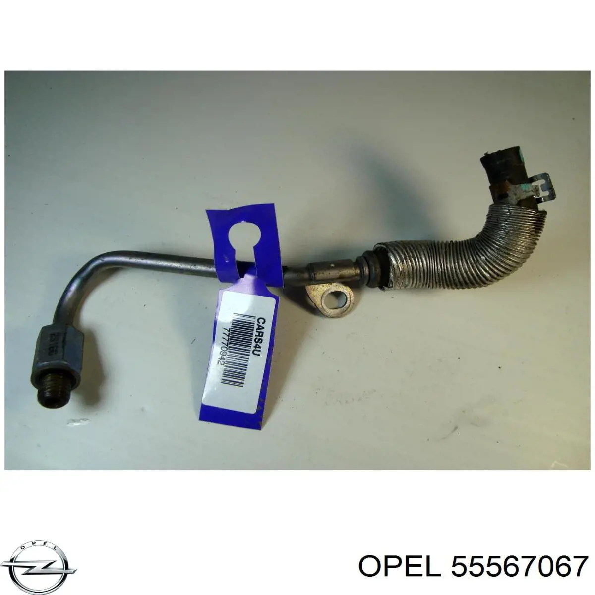 55567067 Opel шланг (патрубок жидкостного охлаждения турбины, обратка)