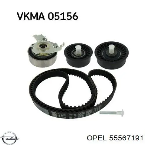Натяжной ролик ремня ГРМ Opel 55567191 цена, от 26.79 USD