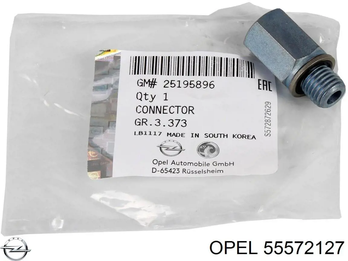 55572127 Opel conector da mangueira de resfriamento do turbo