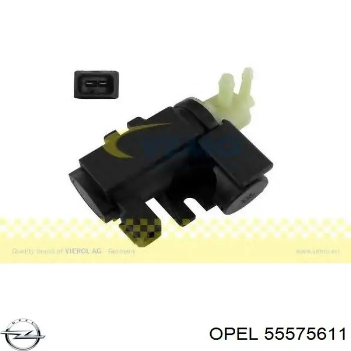 Купить 55575611 Opel Клапан преобразователь давления наддува (соленоид) 
