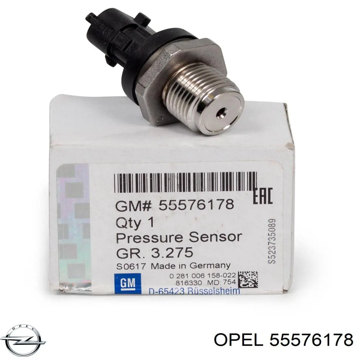 55576178 Opel regulador de pressão de combustível na régua de injectores