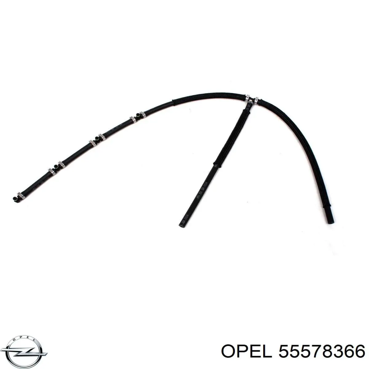 55578366 Opel трубка топливная, обратная от форсунок