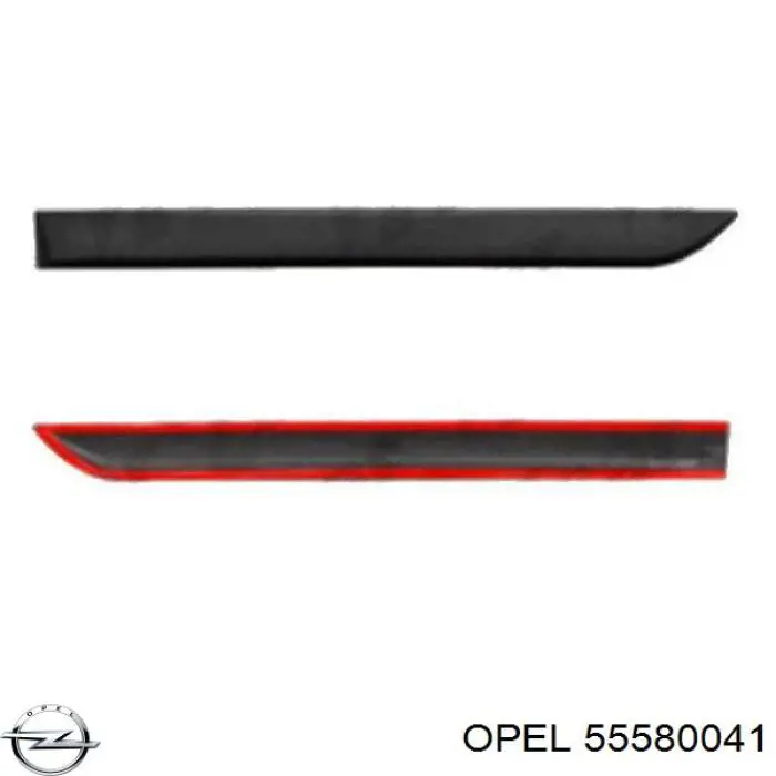 55580041 Opel вкладыши коленвала шатунные, комплект, 2-й ремонт (+0,50)