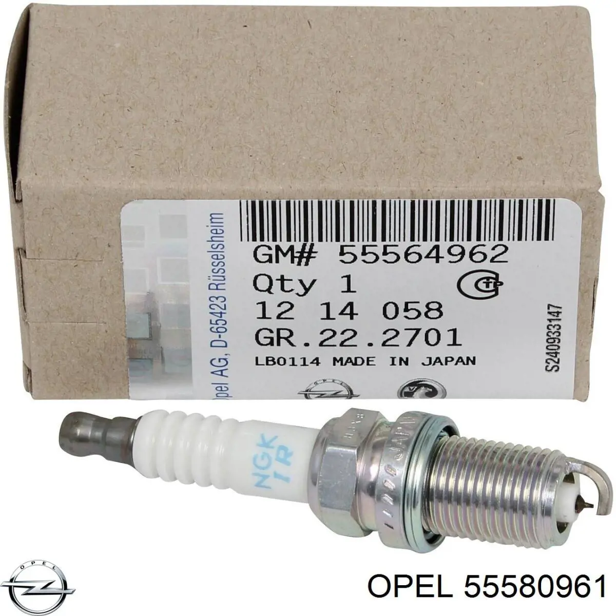 Свечи зажигания 55580961 Opel