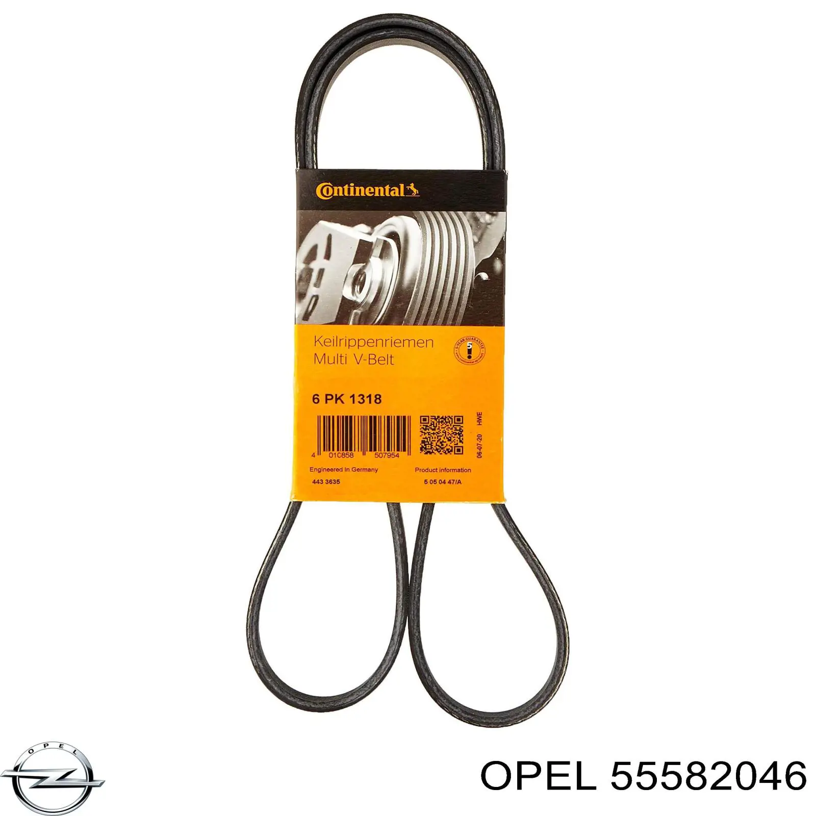 Купить 55582046 Opel Ремень приводной