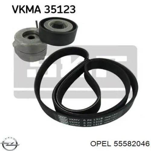 Ремень приводной 55582046 Opel