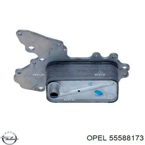 55588173 Opel radiador de óleo (frigorífico, debaixo de filtro)