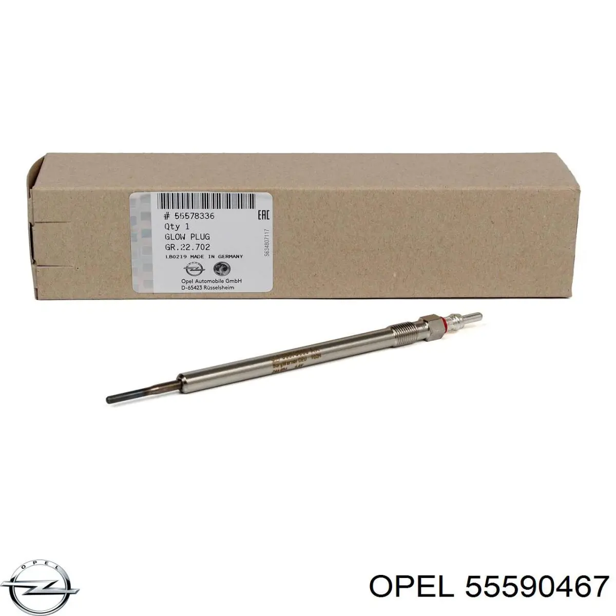 Vela de incandescência Opel 55590467