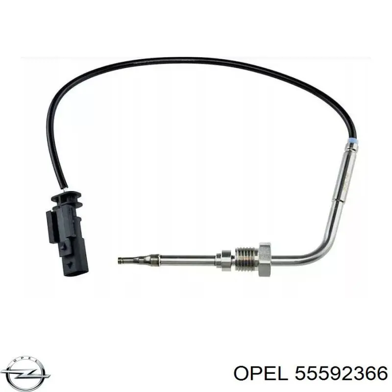 55592366 Opel датчик температуры отработавших газов (ог, в катализаторе)