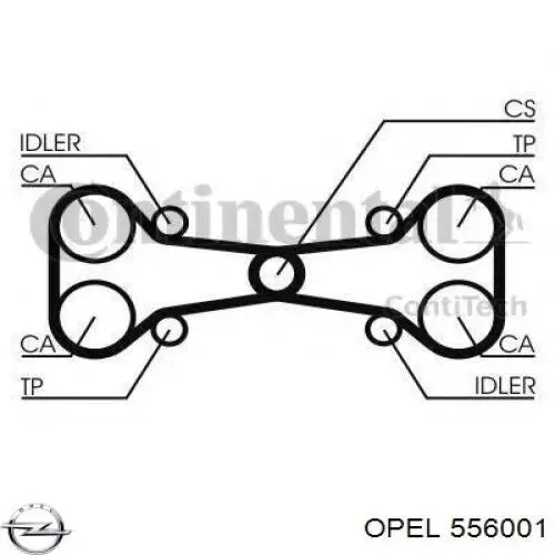 Купить 556001 Opel Механизм подвода (самоподвода) барабанных колодок (разводной ремкомплект)
