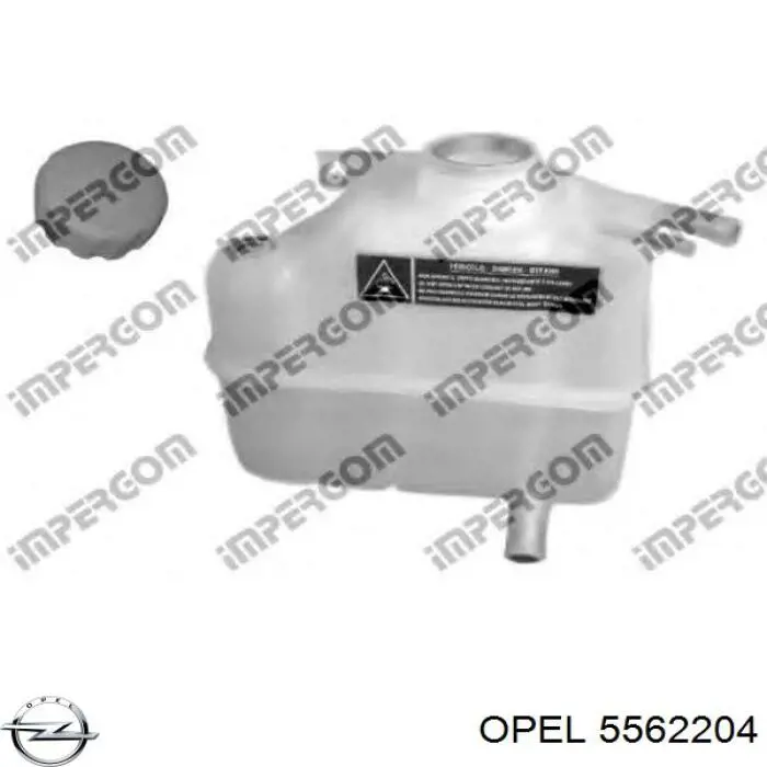 Задний тормозной шланг 5562204 Opel