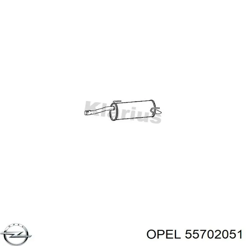 Выхлоп задний Opel 55702051 цена, от 63.69 USD