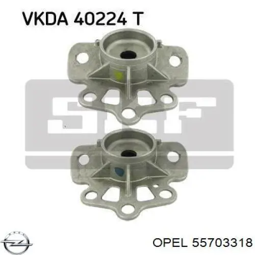 Опора амортизатора заднего, правого Opel 55703318