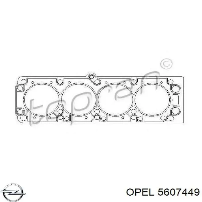 Прокладка ГБЦ 5607449 Opel