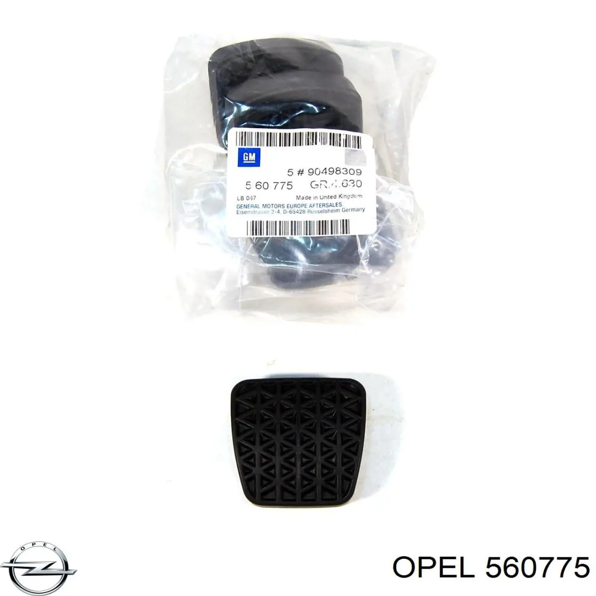 Купить 560775 Opel Накладка педали тормоза