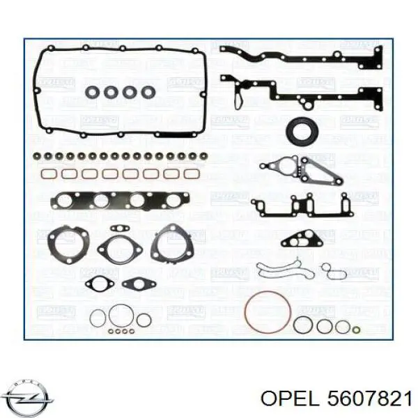5607821 Opel прокладка головки блока цилиндров (гбц правая)
