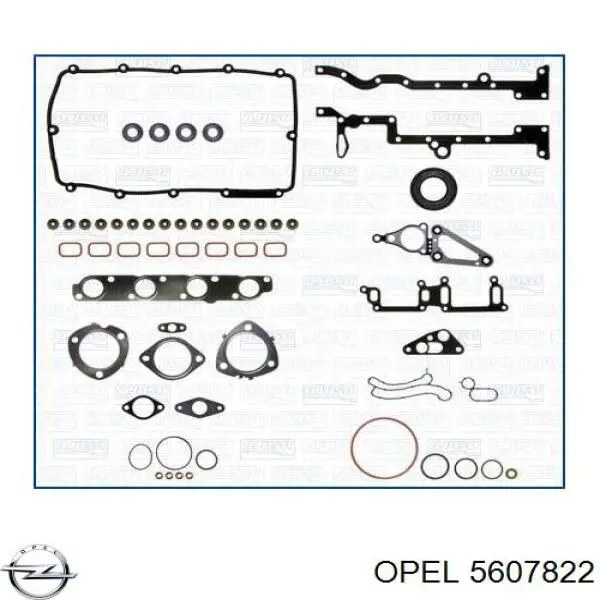 5607822 Opel прокладка головки блока цилиндров (гбц левая)