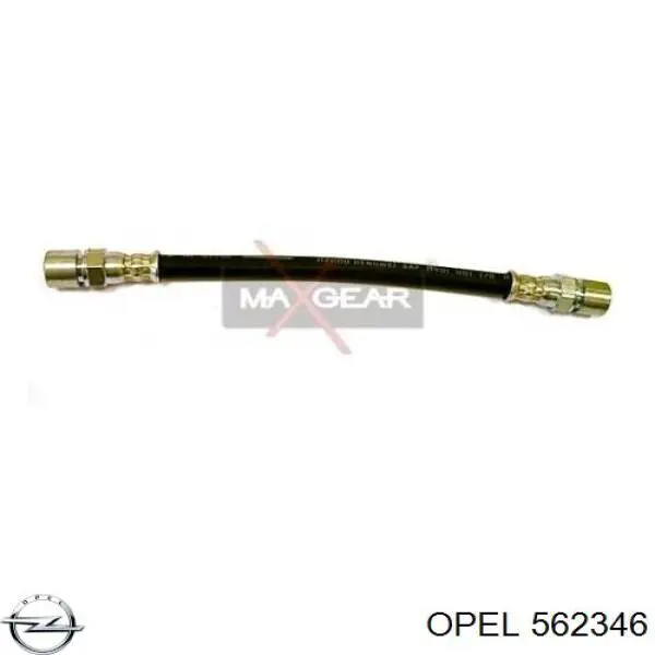 562346 Opel шланг тормозной задний