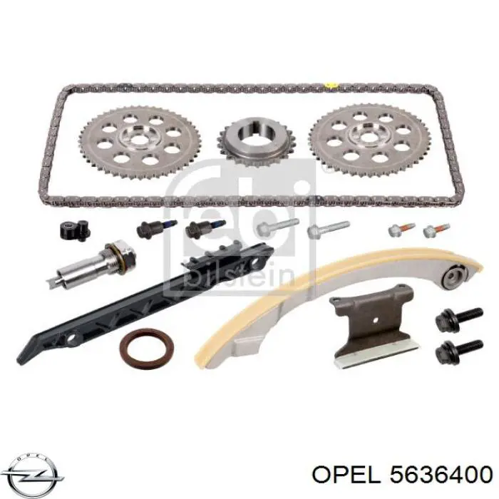 Комплект цепи ГРМ 5636400 Opel