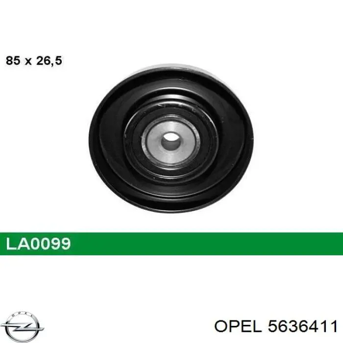 Паразитный ролик приводного ремня Opel 5636411 цена, от 17.80 USD