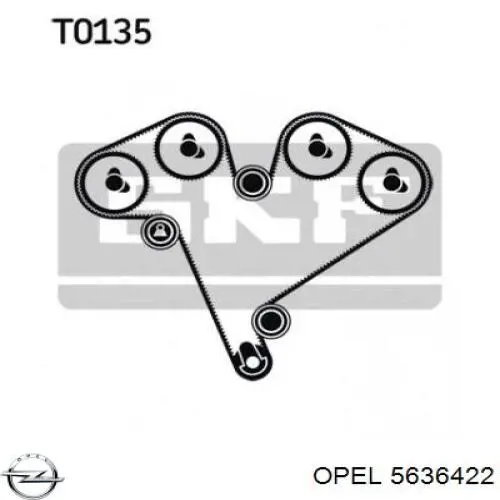 Паразитный ролик ГРМ 5636422 Opel