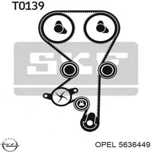  Паразитный ролик ГРМ Opel Astra 