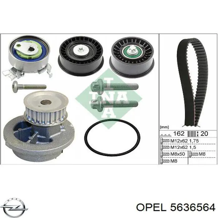 Зубчатый ремень Opel 5636564 цена, от 17.95 USD
