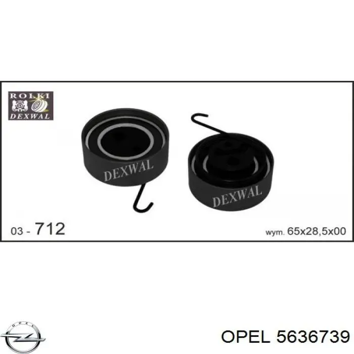 Ролик ГРМ 5636739 Opel
