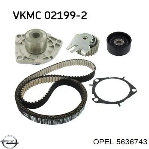 Паразитный ролик ГРМ 5636743 Opel
