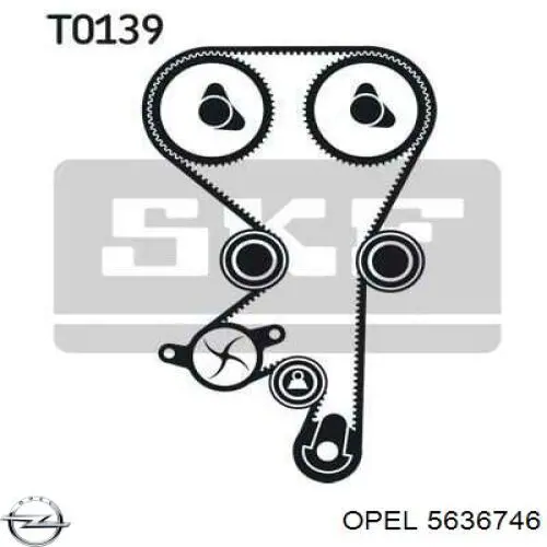 Ролик ГРМ 5636746 Opel