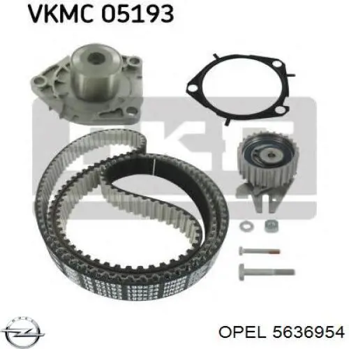 5636954 Opel Паразитный ведущий ролик