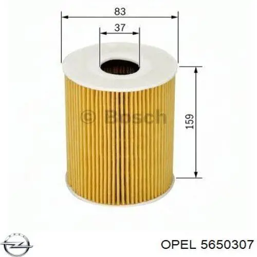 5650307 Opel масляный фильтр