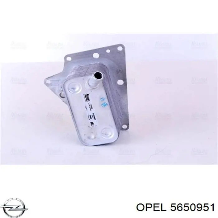 5650951 Opel radiador de óleo (frigorífico, debaixo de filtro)