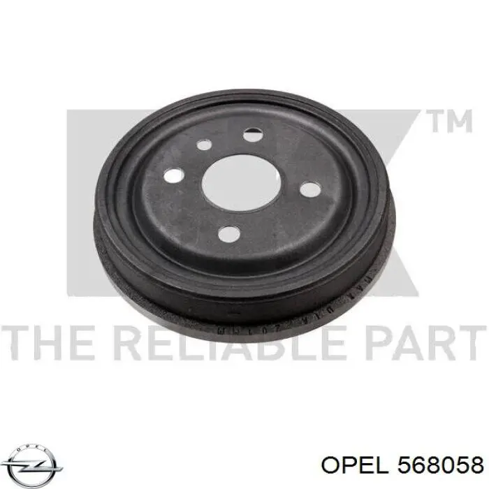 Задний барабан Opel 568058