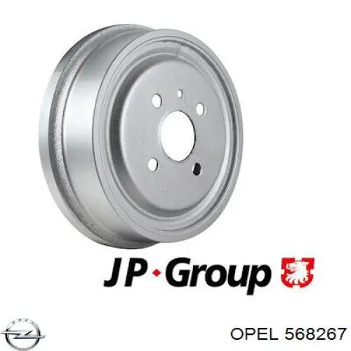 Тормозной барабан 568267 Opel