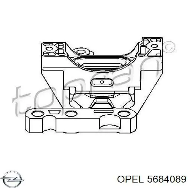 Купить 5684089 Opel Правая опора двигателя