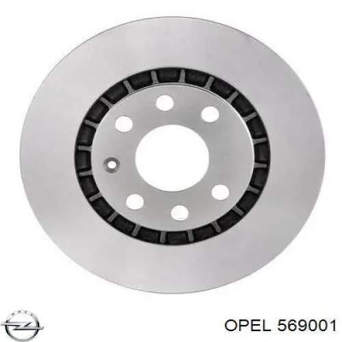 569001 Opel диск тормозной передний