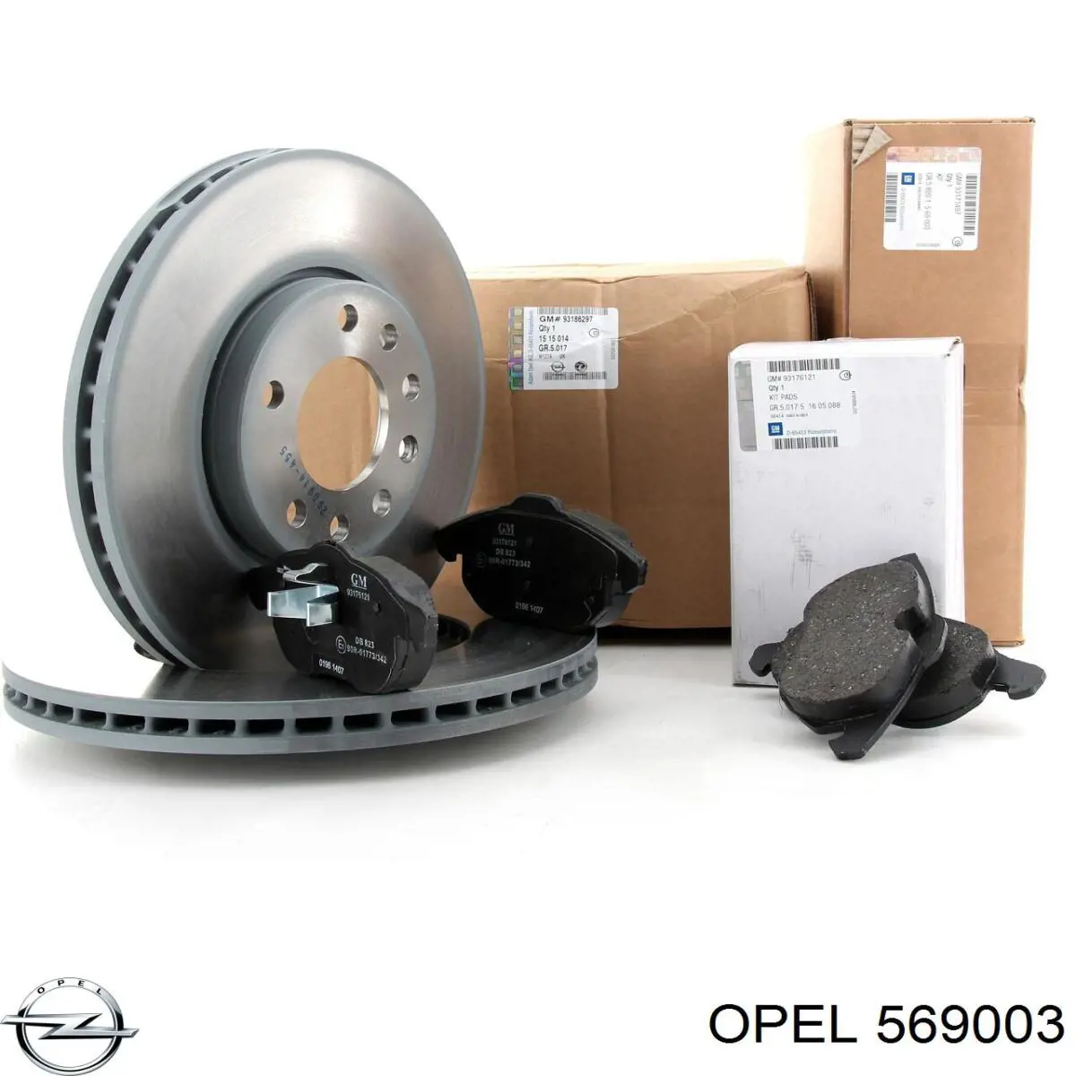 Передний тормозной диск Opel 569003