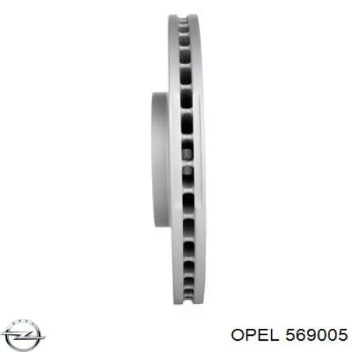 Передние тормозные диски 569005 Opel