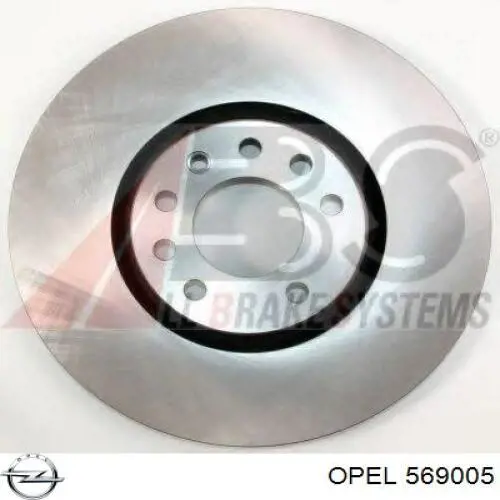 569005 Opel диск тормозной передний